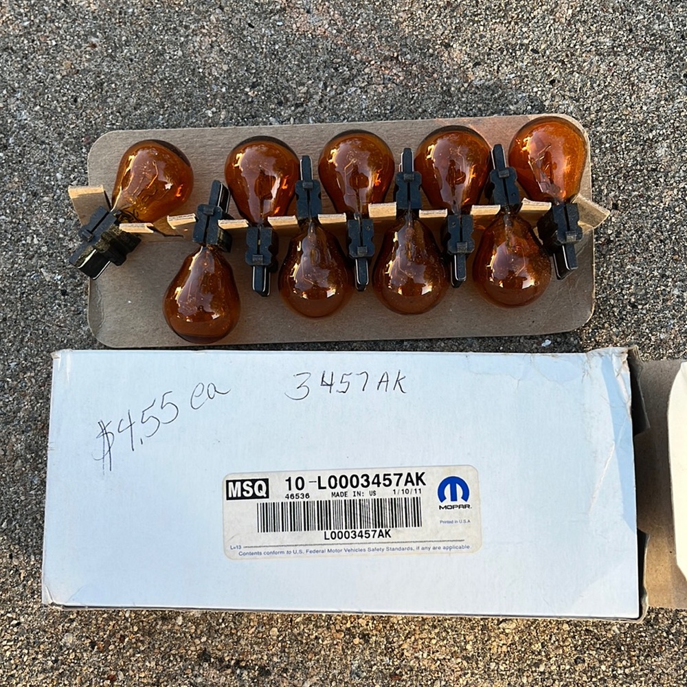 New Genuine OEM Mopar Bulbs 9